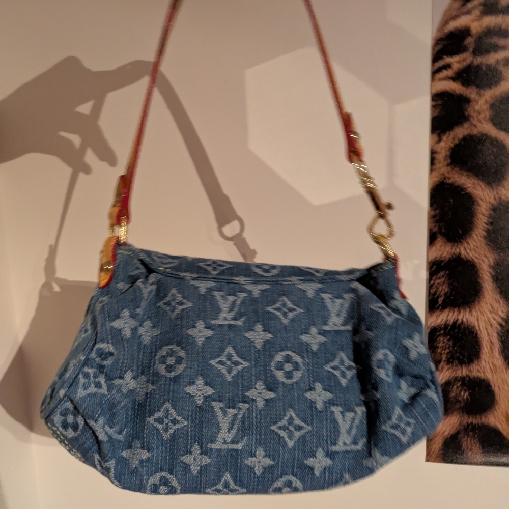 Louis Vuitton Denim Monogram Shoulder Bag - Blue - Picture 2 of 12